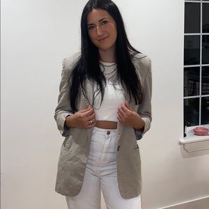 Tan Oversized Blazer